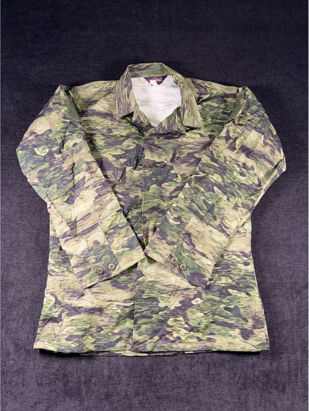 TRU-SPEC Tactical Camouflage Shirt with Elbow Pads Size Large Long